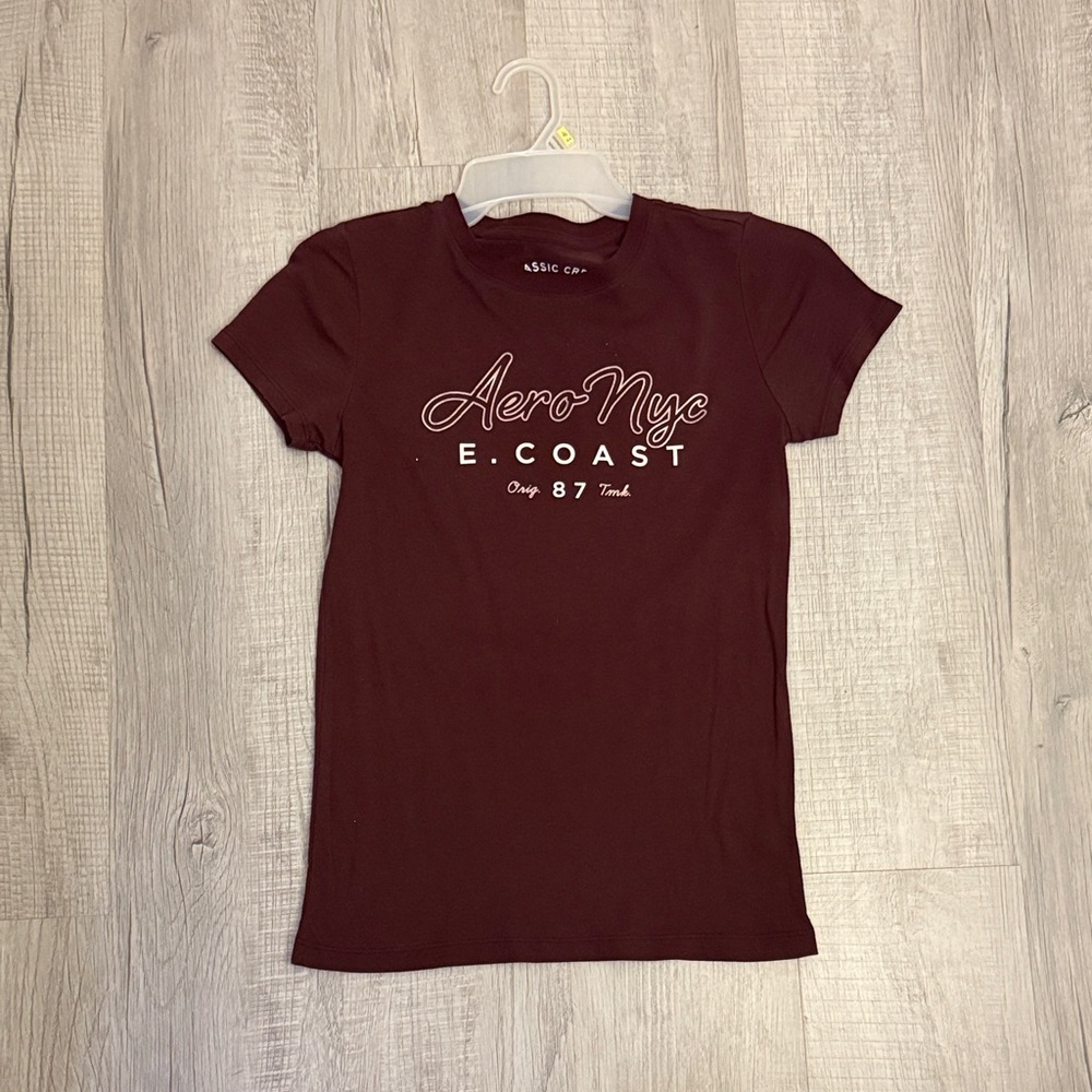 Aeropostale Aero NYC Maroon Tee